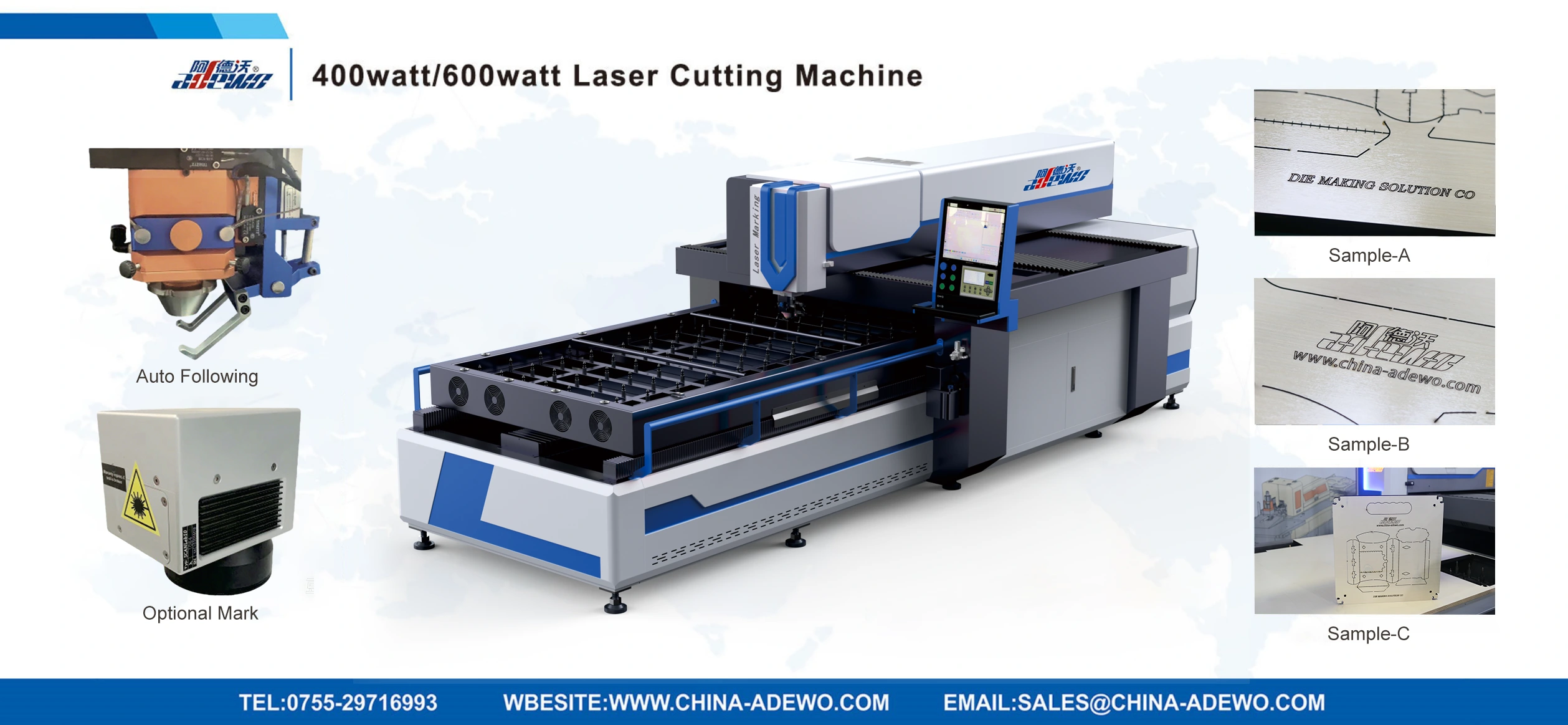 400 watt/600watt laserleikkauskoneen valmistaja