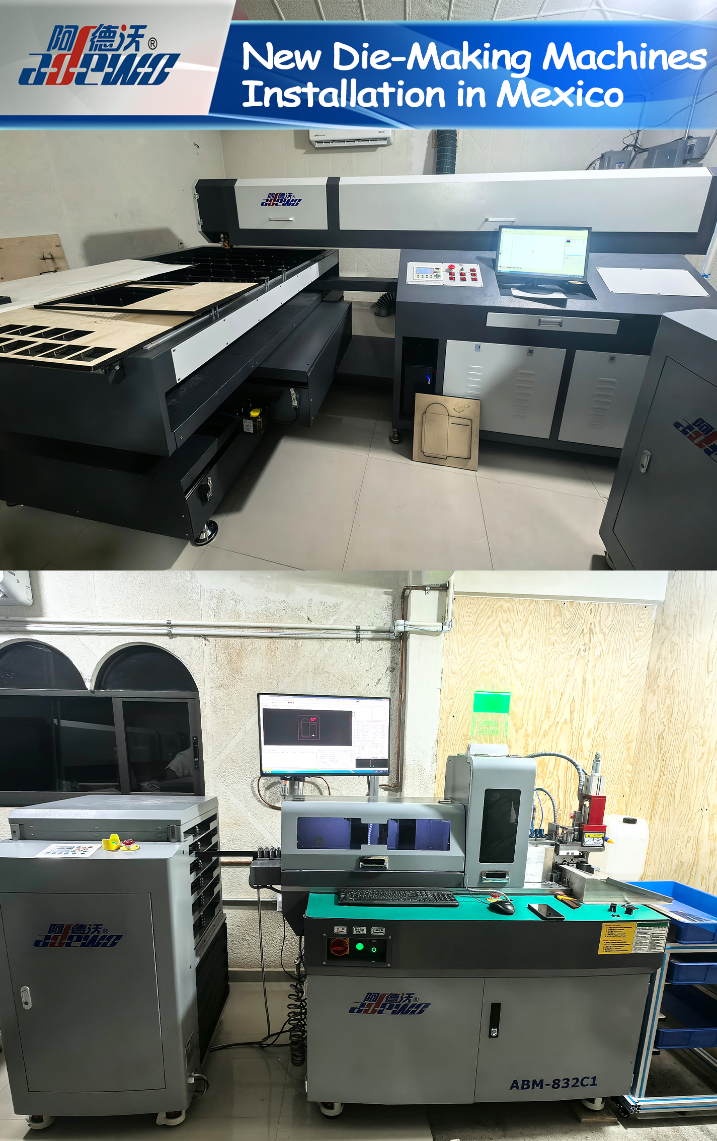 Uusien stanssauskoneiden asennus Meksikossa