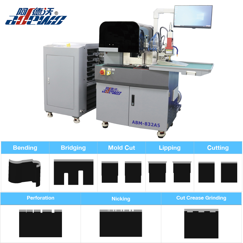 Cut Crease Die Auto Bender Machine kartongille